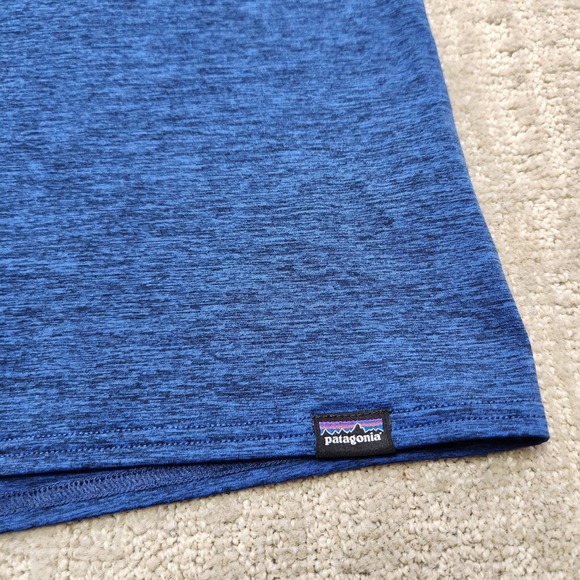 Patagonia Shirt Women Medium Capilene Cool Daily Blue Lightweight Performance - Picture 3 of 10